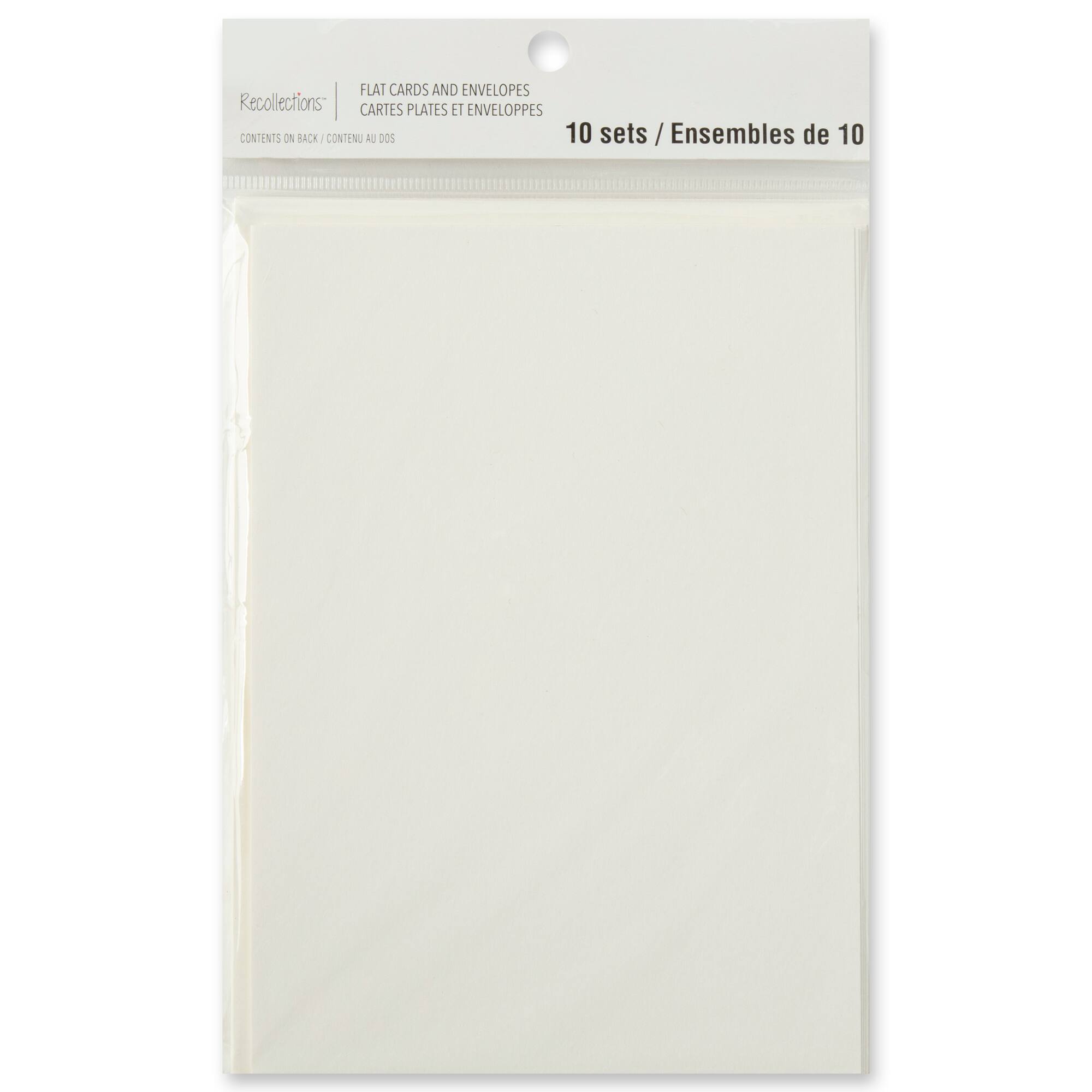 12 Packs: 10 ct. (120 total) Ivory Card & Envelope Set by Recollections™, 5" x 7"